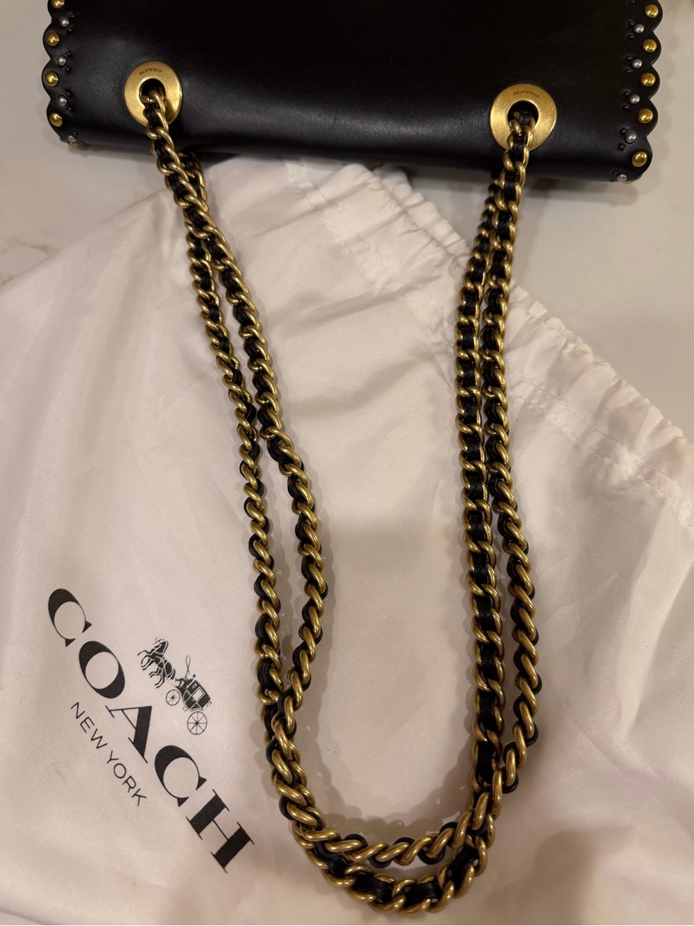 Coach Parker Black leather shoulder bag 76530, Brand New Condition! - Picture 16 of 16